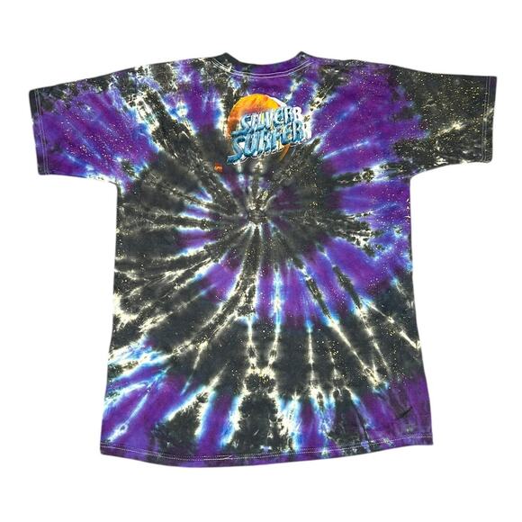Vintage 90s Marvel Silver Surfer Tie Dye Rare T-Shirt - Picture 2 of 7
